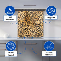 Wild Animal Pattern Kitchen Splashback
