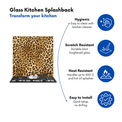 Wild Animal Pattern Kitchen Splashback