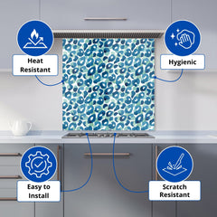 Watercolour Leopard Print Kitchen Splashback