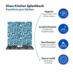Watercolour Leopard Print Kitchen Splashback