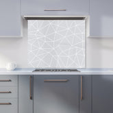 Geometric Triangle Pattern Kitchen Splashback