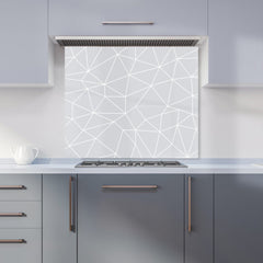 Geometric Triangle Pattern Kitchen Splashback