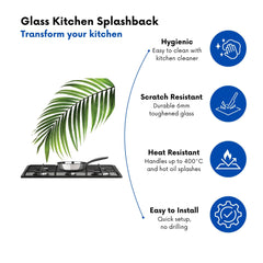 Single Palm Leaf Kitchen Splashback