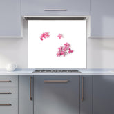 Pink Frangipani Flowers Kitchen Splashback