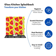 Watermelon Pattern Kitchen Splashback