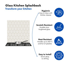 Abstract Ornament Pattern Kitchen Splashback