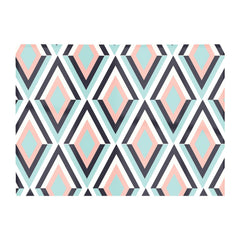 Zig Zag Abstract Pattern Glass Chopping Board