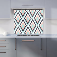 Zig Zag Abstract Pattern Kitchen Splashback