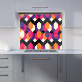Coloured Abstract Pattern Kitchen Splashback