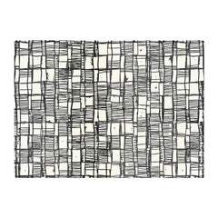 Irregular Sketched Block Textured Glass Chopping Board