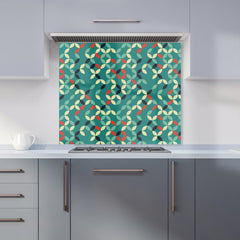 Geometric Pattern Design Kitchen Splashback