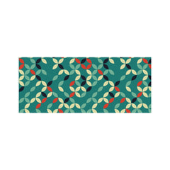 Geometric Pattern Design Glass Bathroom Splashback