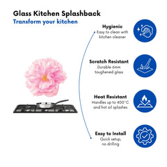 Single Cherry Blossom Kitchen Splashback