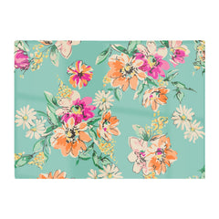 Bright Flower Sketch Glass Chopping Board