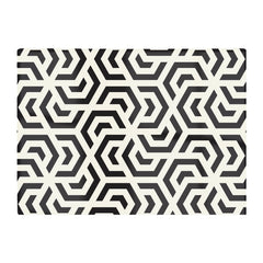 Hexagonal Geometric Pattern Glass Chopping Board