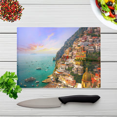 Positano Amalfi Glass Chopping Board