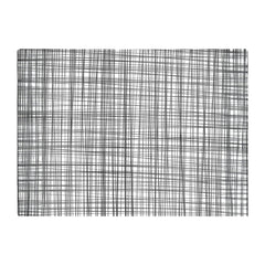Monochrome Pencil Scribble Glass Chopping Board