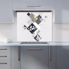 Abstract Botanical Kitchen Splashback
