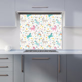 Unicorn And Rainbows Kitchen Splashback