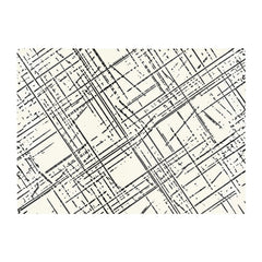 Monochrome Distressted Pattern Glass Chopping Board