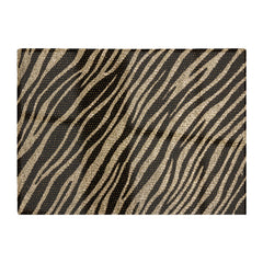Golden Zebra Print Glass Chopping Board