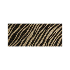 Golden Zebra Print Glass Bathroom Splashback