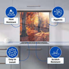 Autumn Forest Kitchen Splashback