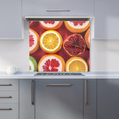 Citrus And Pomegranate Kitchen Splashback