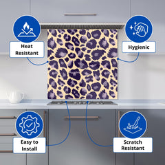 Leopard Print Kitchen Splashback