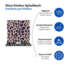 Leopard Print Kitchen Splashback