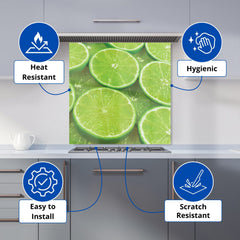 Fresh Limes Kitchen Splashback