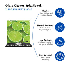 Fresh Limes Kitchen Splashback