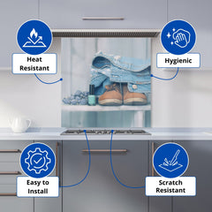 Shoes On The Bench Kitchen Splashback