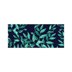 Delicate Green Foliage Glass Bathroom Splashback