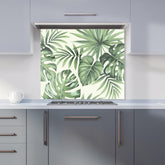 Exotic Palm Leaves Kitchen Splashback