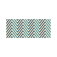 Geometric Herringbone Chevron Blues Glass Bathroom Splashback