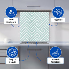 Geometric Modern Ornment Kitchen Splashback