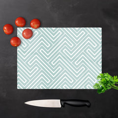 Geometric Modern Ornment Glass Chopping Board