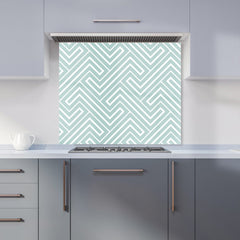 Geometric Modern Ornment Kitchen Splashback