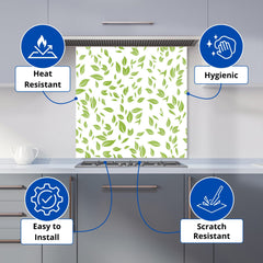 Green Leaves Kitchen Splashback