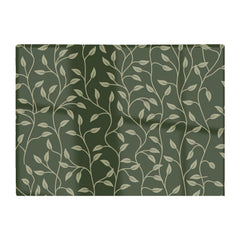 Green Shrub With Leaves Glass Chopping Board