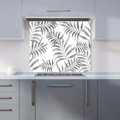 Hawaiian Style Palm Leaves Kitchen Splashback