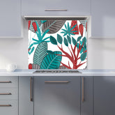 Jungle Exotic Summer Tropical Leaves Kitchen Splashback