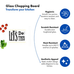 Lets Do This Glass Chopping Board