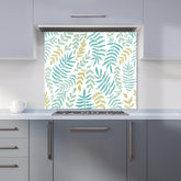 Multicolor Leafs And Branches Kitchen Splashback
