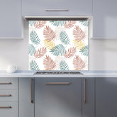 Palm Branches In Natural Colors Kitchen Splashback