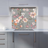 Peony, Lily, Tulip, Daisy Kitchen Splashback