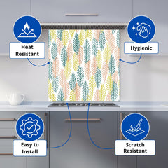Scandinavian Style Foliage Kitchen Splashback