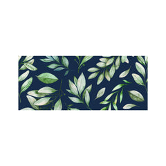 Watercolor Leaves Glass Bathroom Splashback