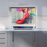 Retro Red Shoes Kitchen Splashback